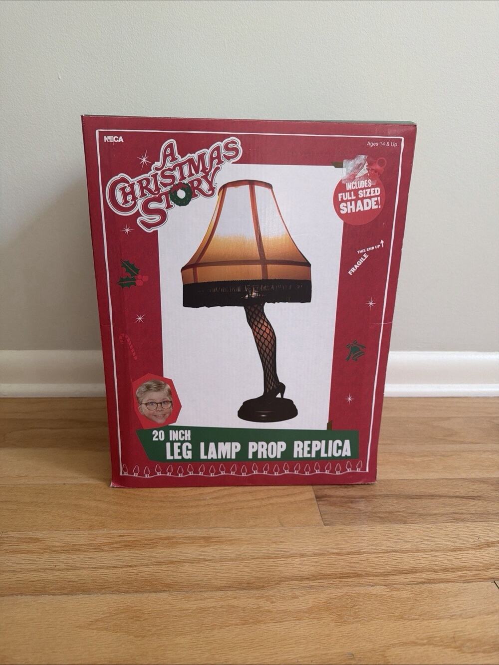A Christmas Story Collectible NECA 20" Leg Lamp Prop Replica Full Size Shade
